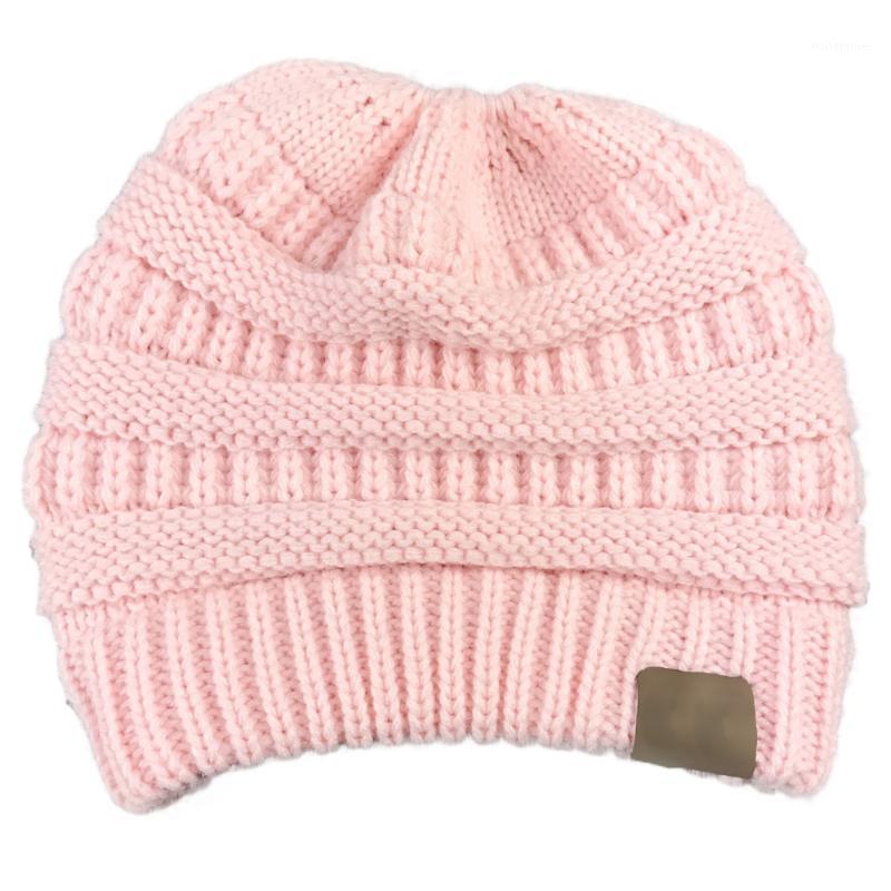 

Autumn and winter hat Knitted horsetail cap Women's wool hat Woolen cap1, Dark grey