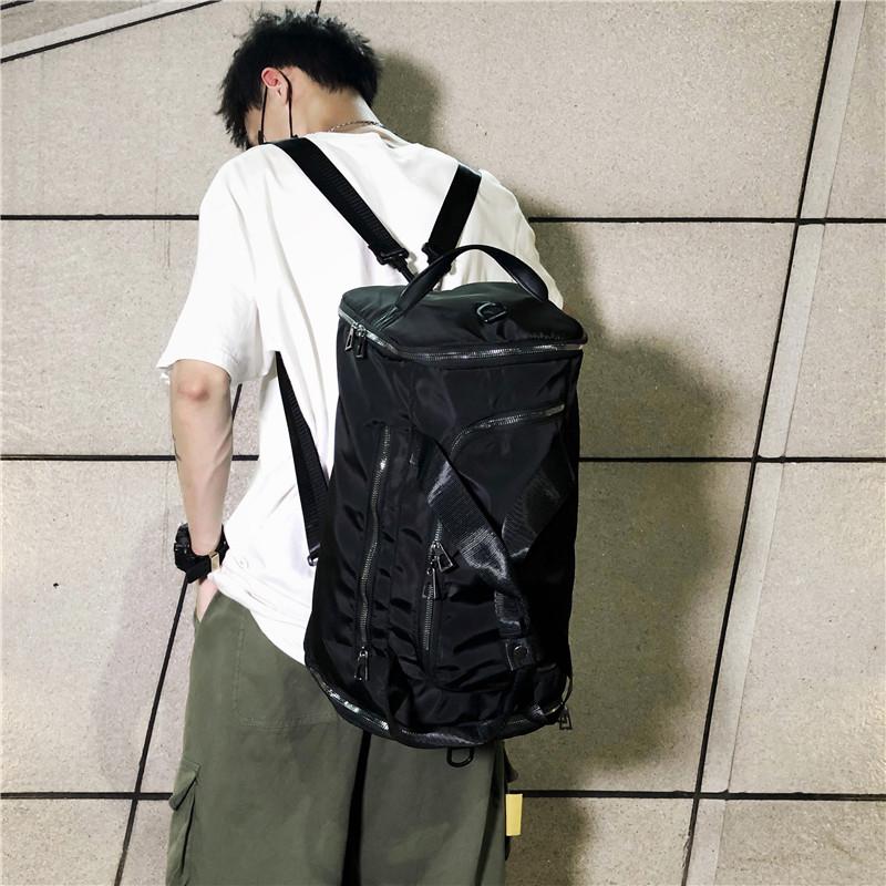 

Men's Backpack Large-capacity Travel Backpack Wet and Dry Separate Fitness Bag Women's Leisure Outdoor Mountaineering Travel Bag, Black
