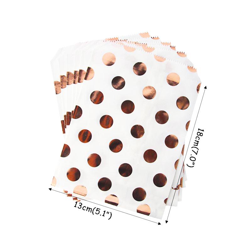 

Foil Gold Dots Design Party Bags 10Pack Gift Bags Party Supplies Paper Favor Goodie Birthdays Wedding baby shower
