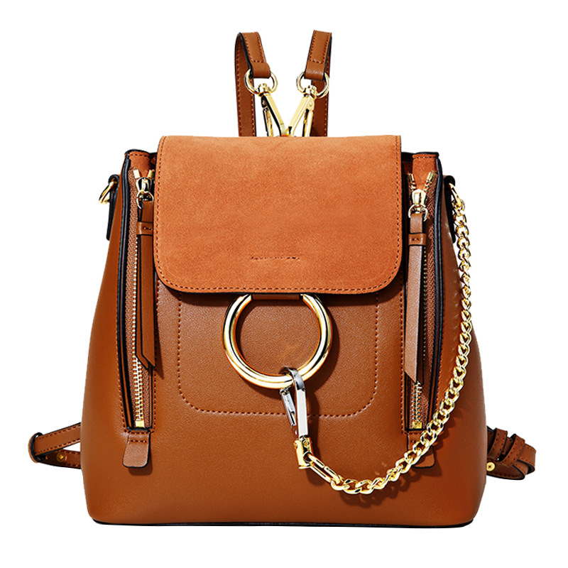 

High Quality Natural Skin Daypack Rucksack Female Shoulder Bag Girls School Bags Knapsack Casual Women Genuine Leather Backpack