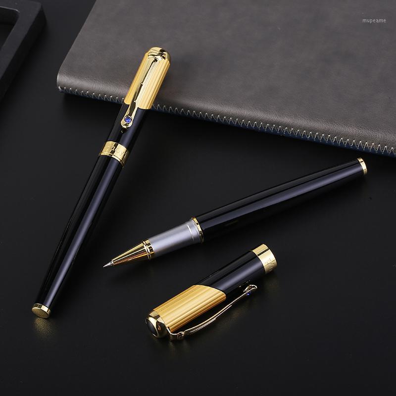 

Guoyi C005 Baozhu pen comfortable feel 0.5mm metal high-end business office gifts and corporate logo custom signature pen1, Single-blue refill