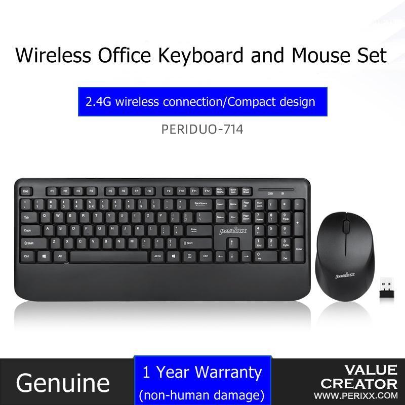 

New Perixx PERIDUO-714 Ergonomic Full Size 2.4Ghz Desktop,Notebook Wireless Keyboard and Mouse Set For Home and Office Use1