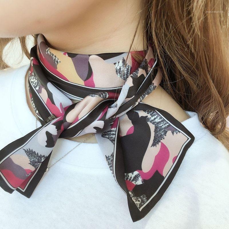

new fashion women's scarf soft solid summer silk scarves doodle1