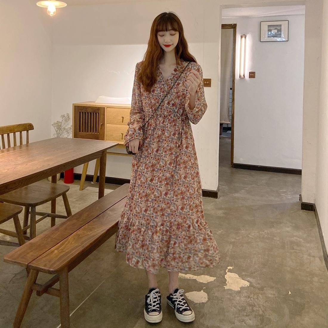

Ladies Chiffon Floral Skirt Dress
