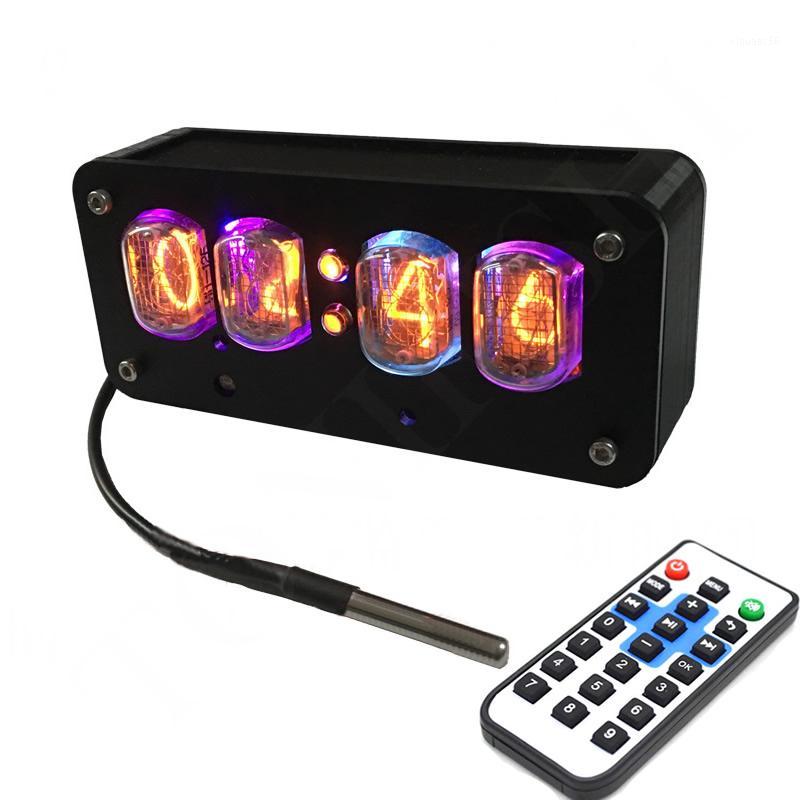 

Former Soviet Union IN12 Glow Tube Clock Fancy Glow Clock 4-bit integrated Inductive switch Remote control1