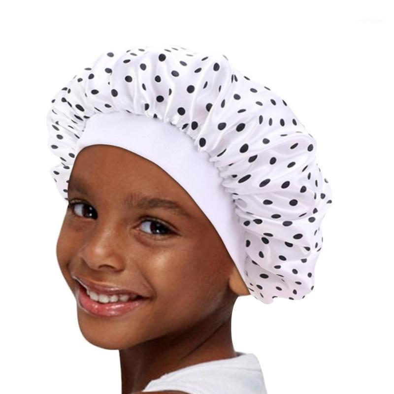 

Silk Satin Bandage Adjustable Scrub Cap Sweatband Bouffant Hat For Children satijnen slaapmuts W@1