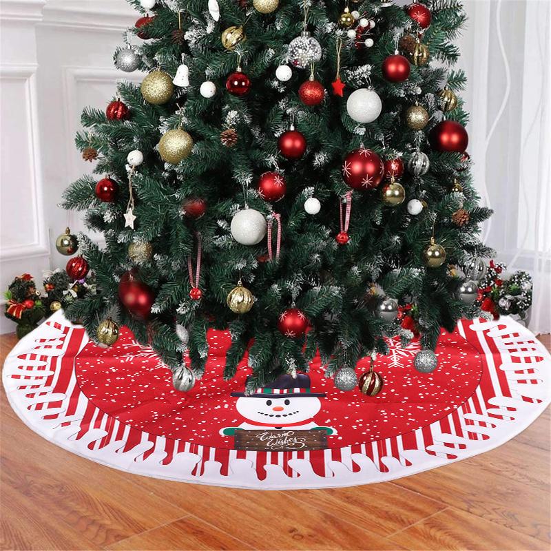 

80cm Christmas Tree Skirt Carpet New Year Decorations Xmas Christmas Decoration Tree Skirt Ornaments Festive Party Supplies