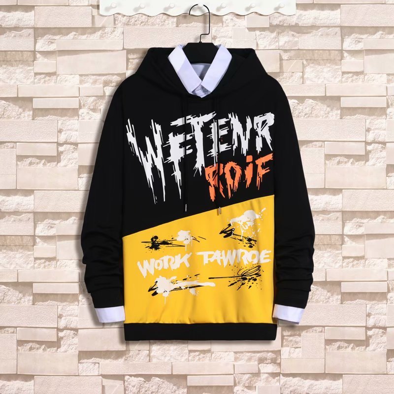 

2020 Spring Autumn Men's Hoodie Hip Hop Trend Print Pullover Sweatshirt Men Casual Men Clothing Loose Streetwear Men Hoodies, Green