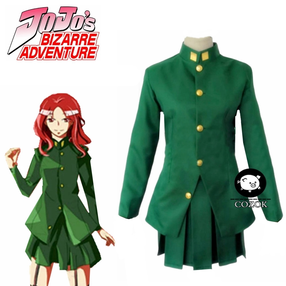 

Jojo' Bizarre Adventure Kakyoin Noriaki Outfit Suit Coat Dress Cosplay Costume Custom Made Any Size