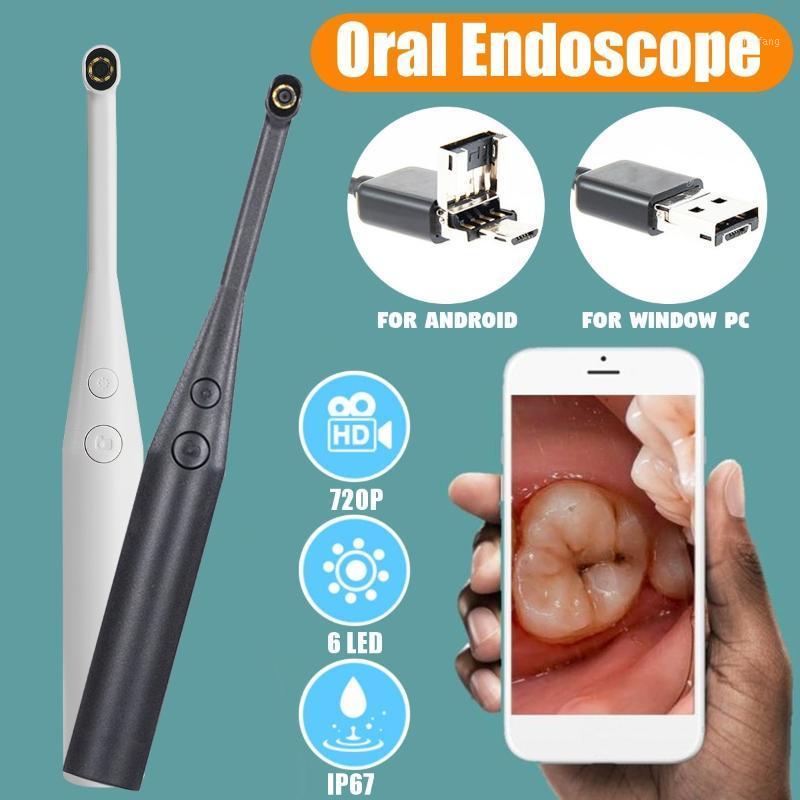 

Dental Oral Intraoral Camera 720P HD Endoscope Teeth Mirror 2 in 1 with USB Cable 6 LED Light for Android Phone PC1