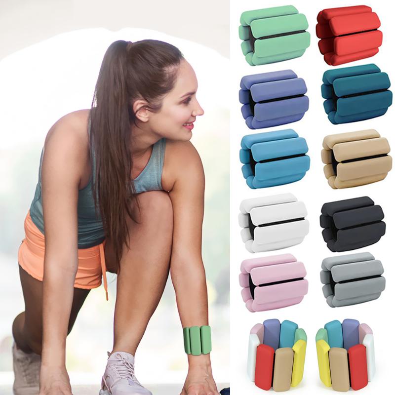 

2pcs Weight Wristband Weight-Bearing Bracelet Wearable Wrist Ankle Training Tool for Easy Safety Working-out Ornaments