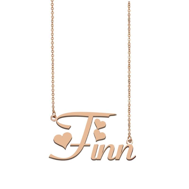 

Finn Name Necklace , Custom Name Necklace for Women Girls Best Friends Birthday Wedding Christmas Mother Days Gift