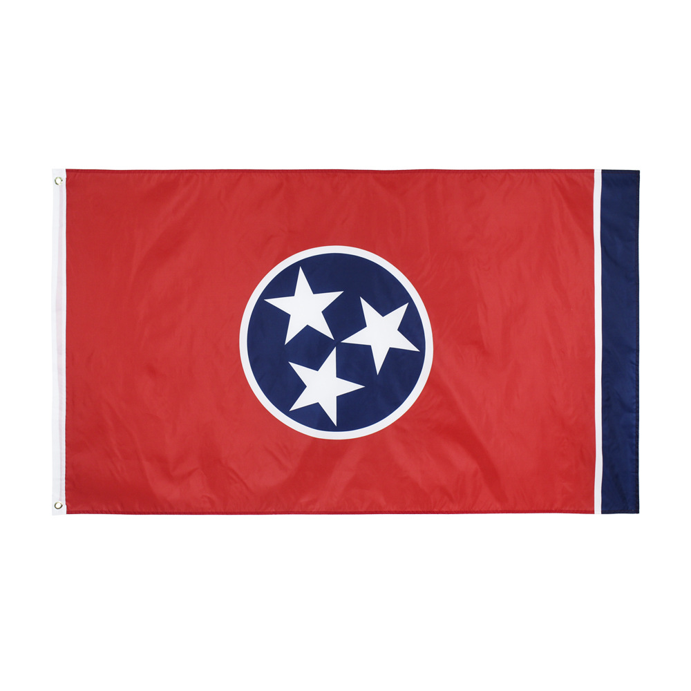 

Wholesale In Stock Hanging US USA TN Tennessee State Flag 3x5ft / 90x150cm for Indoor Outdoor Celebration Decorative House Flags Banners