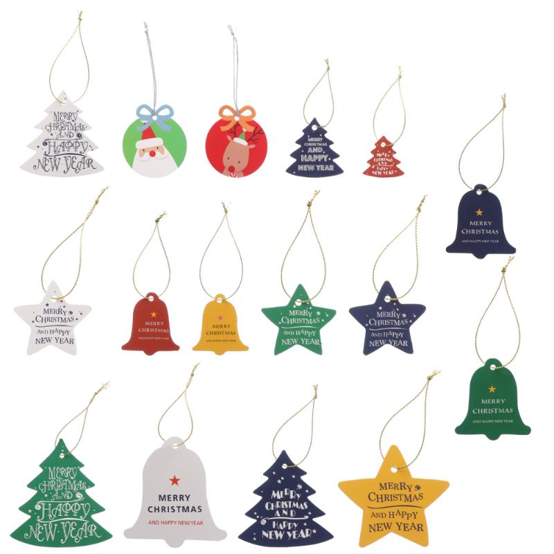 

Christmas Decoration Cards Tags Colorful Various Hanging Paper Tags for Gift Home