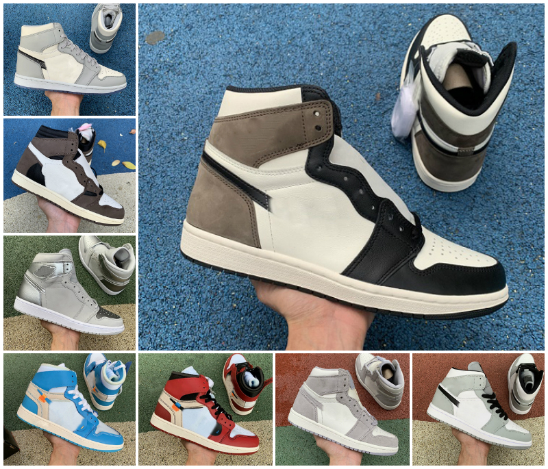 

2021 New 1 1s Basketball Shoes Men Women Tie Dye OG Bio Hack LIGHTBULB Blue UNC Patent DARK MOCHA Pine Green Fearless Varsity Red Designer, Model n0039