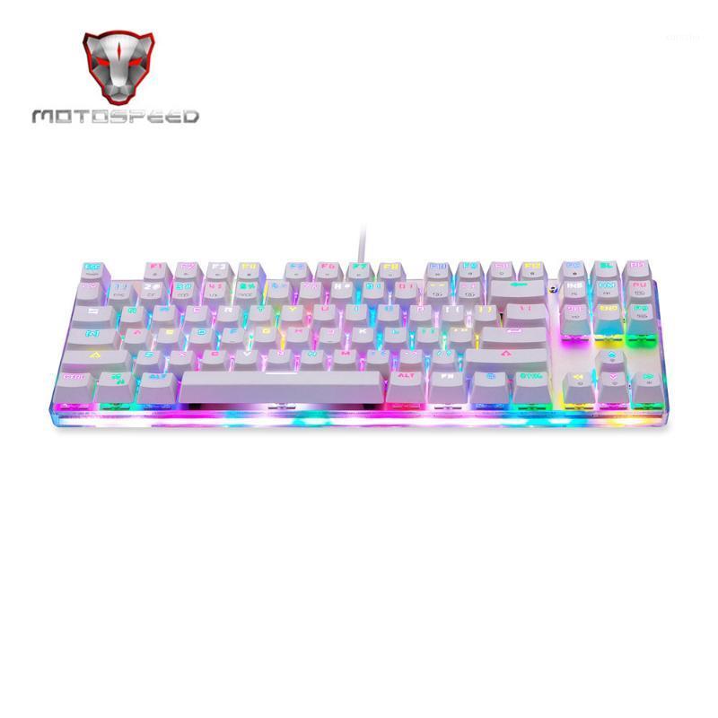 

Motospeed K87S USB Wired Mechanical Keyboard Blue Switches Gamer Keyboard with RGB Backlight 87 Keys for PC Computer Gaming1