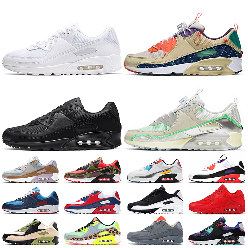 

2021 Top Quality 90s Big Size 12 Women Mens Running Shoes Triple White Black Trail Team Gold UNDEFEATED Supernova Camo Trainers Sneakers, #38 laser blue 36-46
