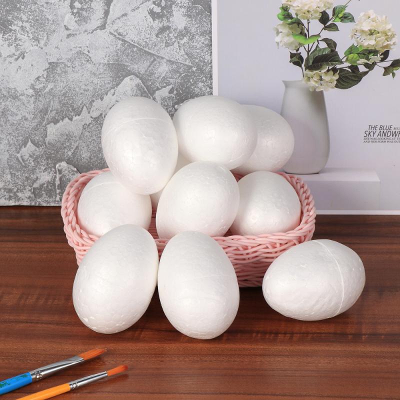 

50pcs 6cm Durafoam Eggs Styrofoam DIY Easter Egg Crafts Eggs