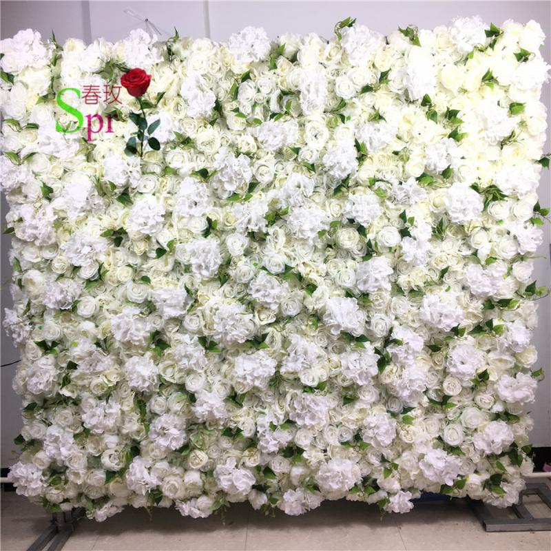 

SPR Good Priccheap Of Wedding Decoration Hydrangea With Rose Artificial Silk Flower Wall