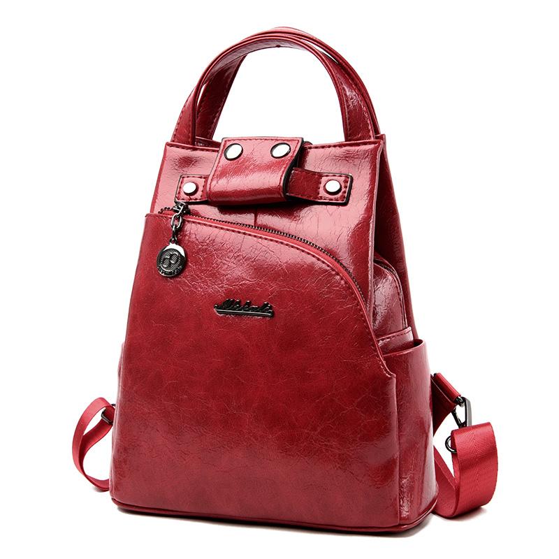 

Fashion2020 Women Backpacks Women's Leather Backpacks Female school backpack women Shoulder bags for teenage girls Travel Back, Blue