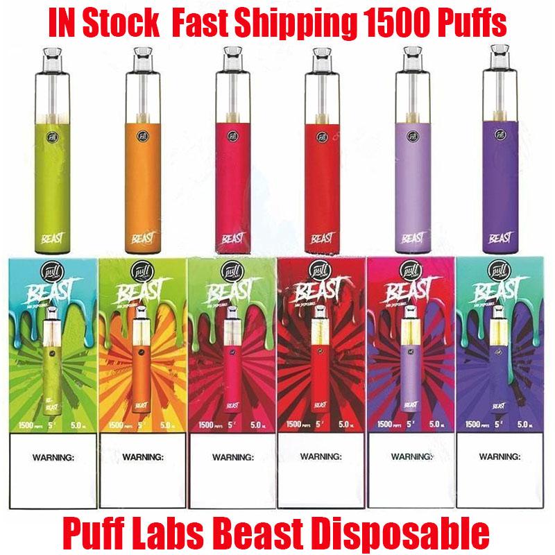 

Puff labs BEAST 1500puffs Disposable With Scratch Code Vape Pen Device Starter Kits Empty Disposable Device Kits Puff Bar Plus Bang XXL