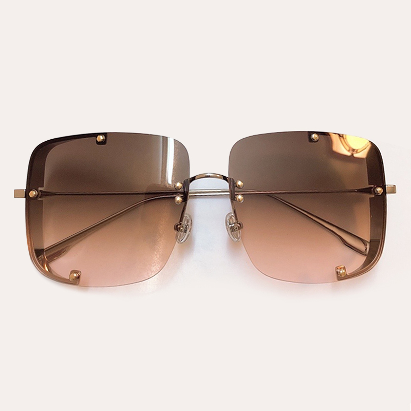 

fashion High outdoor fishing shadow famous square metal mark female gaf gradient sunglasses uv400 B7V3