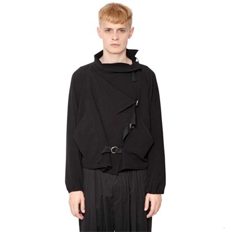 

2021 New S-7xl!! Casual-style Male T-shirts Are Asymmetrical IDP7, White