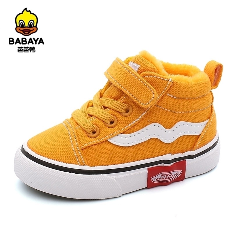 

Baby Soft Bottom Boy Casual 1-3 Years Old autumn Winter Children Canvas Girls Walking Shoes Toddler boots 201222, Winter white-pink