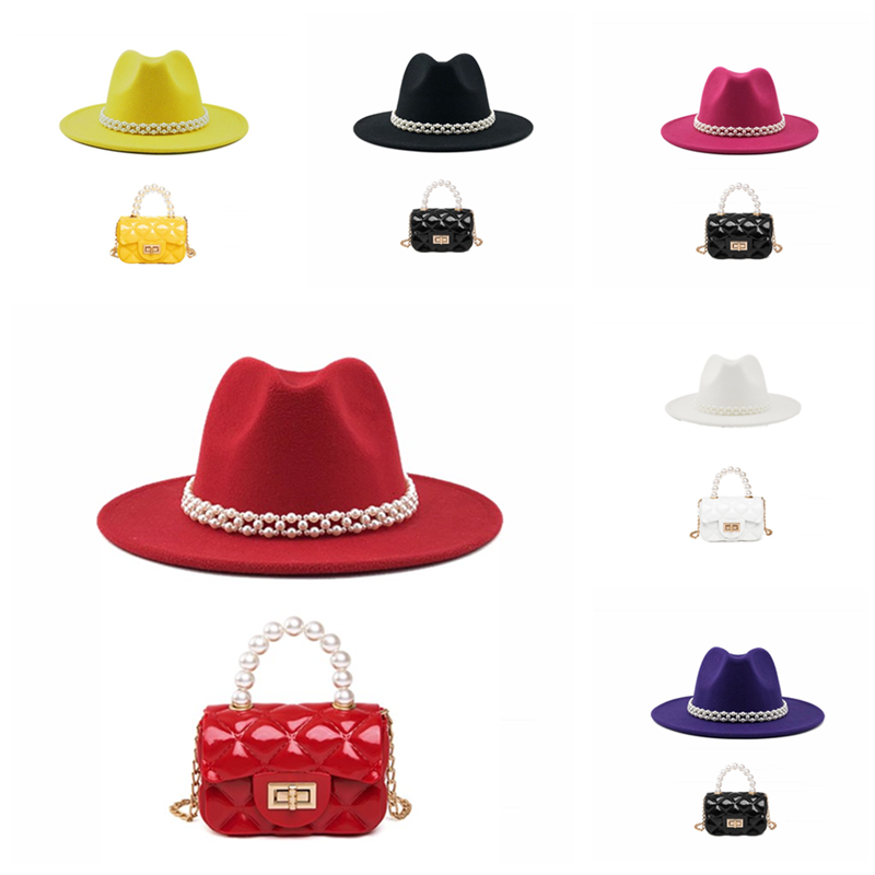 

Stingy Brim Hats Womens Felt Fedora Hat Wide Panama Cowboy Double-sided Color Matching Jazz Woolen Wholesale, 15