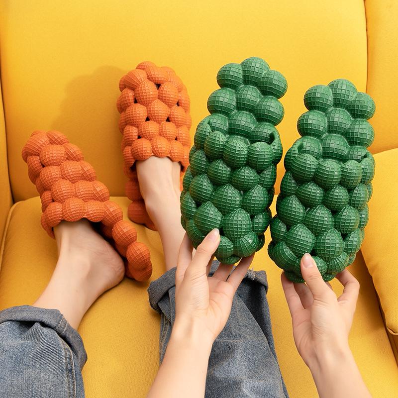 

Women Funny Litchi Slippers Soft EVA Lovers Indoor Massage Slipper Slip-on Female Home Floor Shoes Ladies Fashion Slides SH477, Skin color