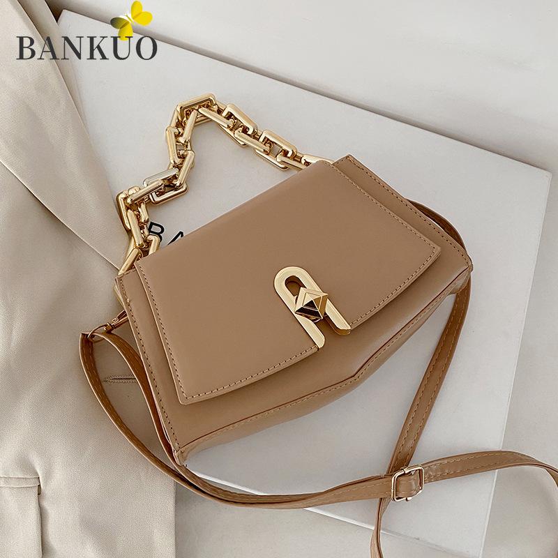 

BANKUO 20211 Hot Sale Totes Purses and Handbags Synthetic Leather Crossbody Bags Vintage Women Messenger Bag C29, Black