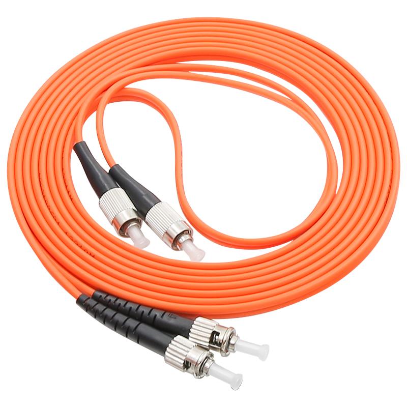 

Optical Fiber Jumper Patch Cord Cable,FC/UPC-ST/UPC,3.0mm Diameter,OM1 Multimode 62.5/125,Duplex