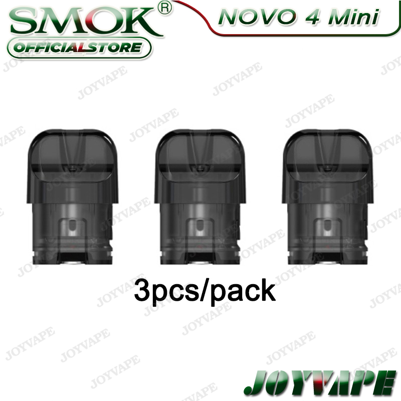 

SMOK Novo 4 Mini Replacement Empty Pod Cartridge 2ml Side Filling System Compatible with LP1 Series Coil Head Whistle-shaped Mouthpiece For