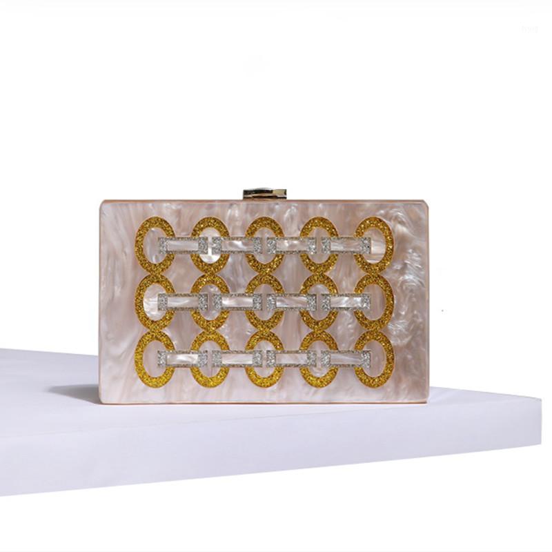 

champagne acrylic Box Clutches girls messenger bags in shoulder bag mini Women's Cross-body Bags designer tote female handbag1, As picture show
