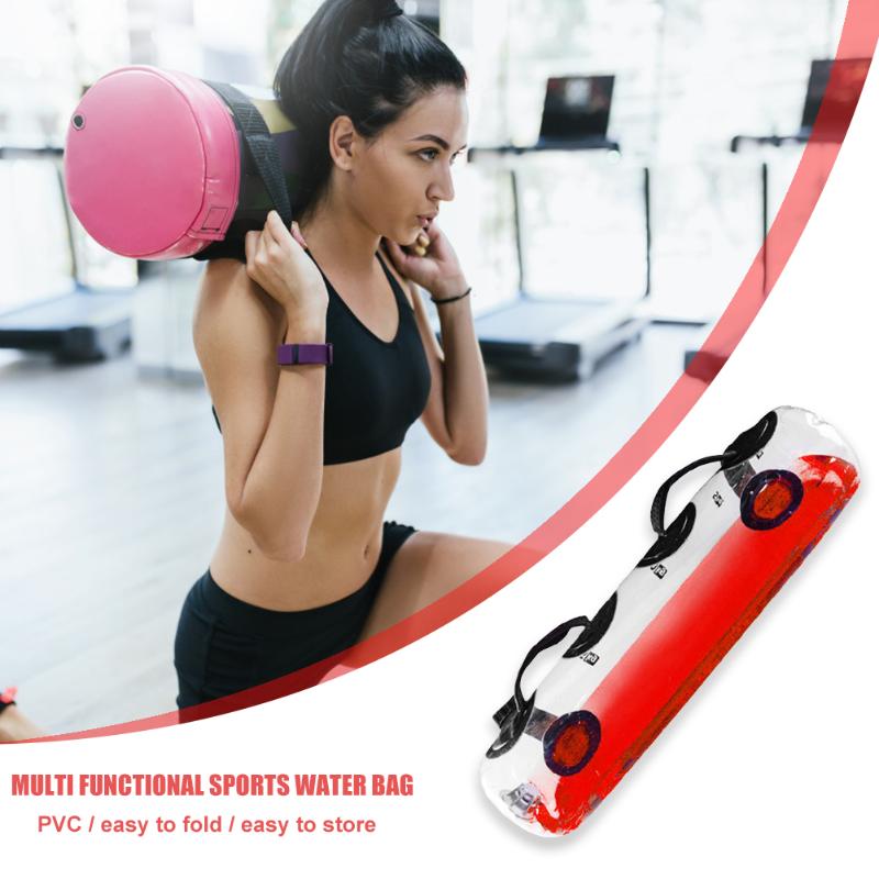 

Transparent Fitness Aqua Sandbag Muscle Training Exercise Workout Bodybuilding Home Gym Water Bag 20kg