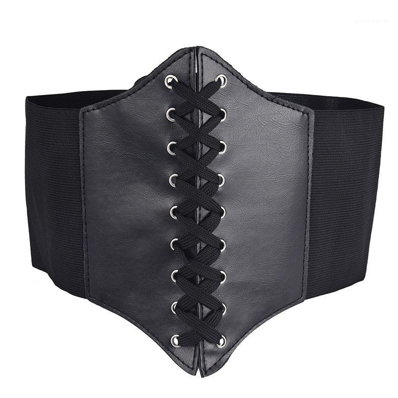 

Belts 2021 Fashion Simple Restraint Waist Elastic Wide Belt Women Decoration Outer Wear Girdle Collocation Accessories Daily, Black;brown