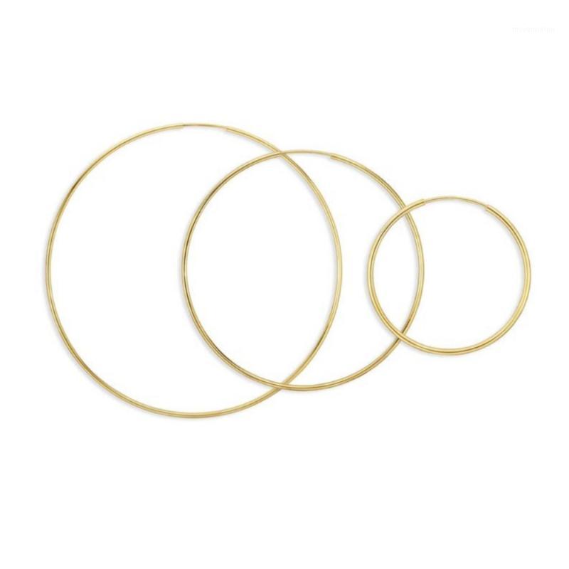 

10/15/20/30/40/50/60mm Dia 925 Sterling Silver Minimalist Simple Thin Big Wire Huggie Earrings For Women Gold Hoops Earrings1