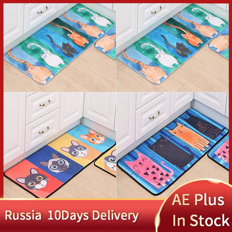 

Non-slip Kitchen Rugs Cartoon Printed Kitchen Carpet Cute Cat Doormats for Living Room Floor Mat Door Mat Bathroom 2021, Style 5