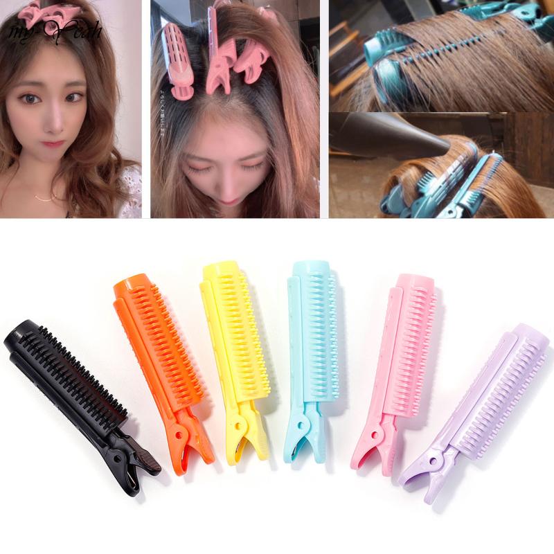 

6 Colors Professional Hair rollers Hair Roots Fluffy Clip Air Bangs Curler Clips Natural Wave DIY Styling Tools
