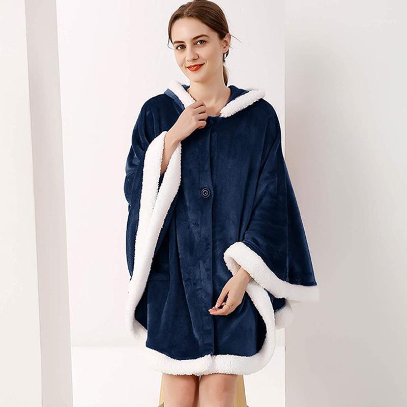 

Wearable Blanket Hoodie Winter Cloak Fleece Soft Blankets Outdoor Sweatshirt Microfiber Hooded Coats Plush Warm Blankets1