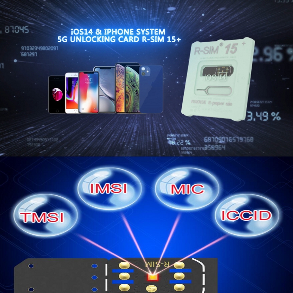 

iOS14 R-SIM15+ RSIM 15+ Nano Unlock RSIM Card For iPhone 12 11 Pro XS MAX XR X 8 7 Lot