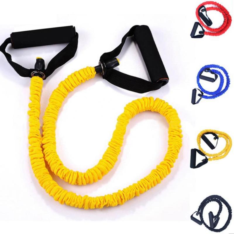 

137cm Yoga Rope Fitness Sports Bands Exercise Tubes Practical Training Band Rope Yoga Workout Cordages, Yellow