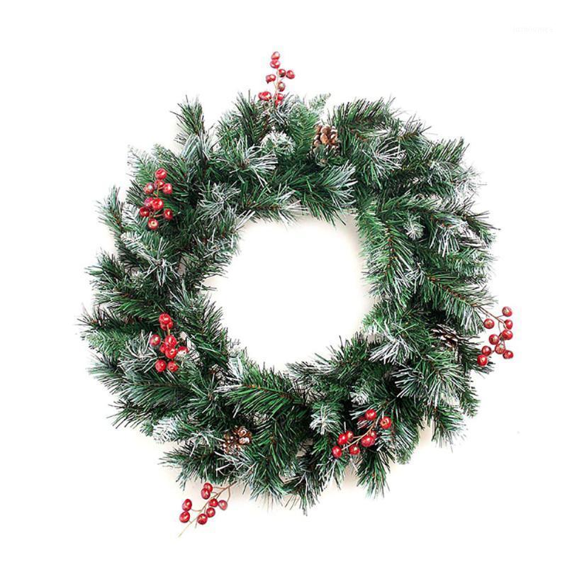 

2020 Christmas Decorations For Home Rattan Festive Party Rattan DIY Wreath Christmas Decoration Garland XMAS Door Wall Ornament1
