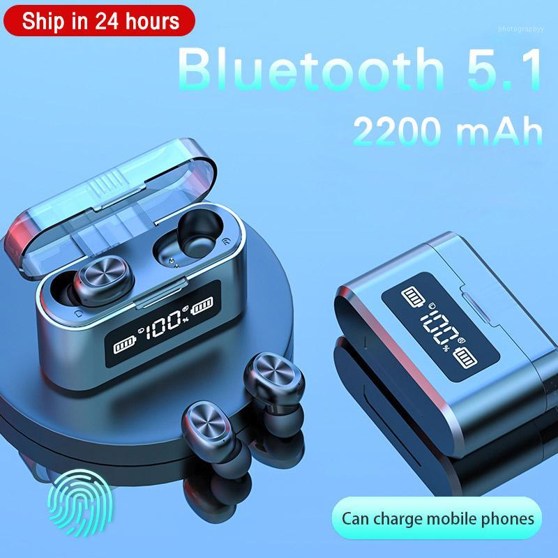 

Wireless Earphone Bluetooth 5.0 Wireless Bluetooth Headphone LED Display With 2000mAh Power Bank Headset With Microphone1