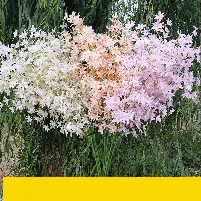 

120cm Wenxin orchid Blossom Dance orchid artificial plants home wedding decoration artificial flowers faux plants hanging plant, Blue