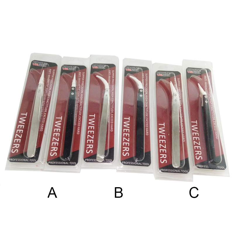 

Ceramic Tweezers Non-Conductive Heat Resistant Tweezers Stainless Steel Ceramic Tweezers PIRATE COIL Ecig Hand Tools