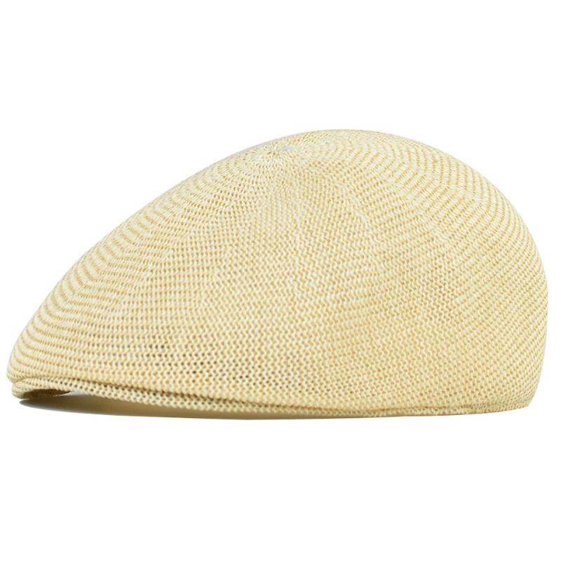 

Women's Autumn Winter Fashion Elegant Warm Breathable Berets Simple Solid Color Duckbill Beret Women's Flat Cap Golf Ivy Cap, Khaki