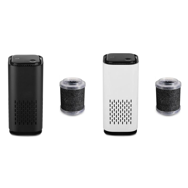 

Mini Air Purifier for Home,Air Cleaner with Night Light,USB Portable Desktop Air Filtration with True HEPA Filter