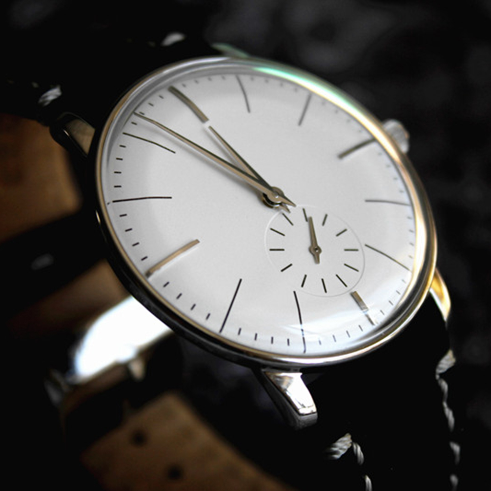 

Mens Fashion Mechanical Watch Men ST1700 Hand Wind Movement Dress Wristwatches Mens Simple Stainless Steel Designer Watches 201113, Gold-black dial 1