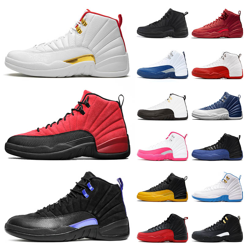 

Hot Selling 2021 Jumpman 12 12s XIII Mens Womens Basketball Shoes FIBA Flu Game Dark Concord Indigo White Trainers Sport Sneakers 40-47, C37 international flight 40-47